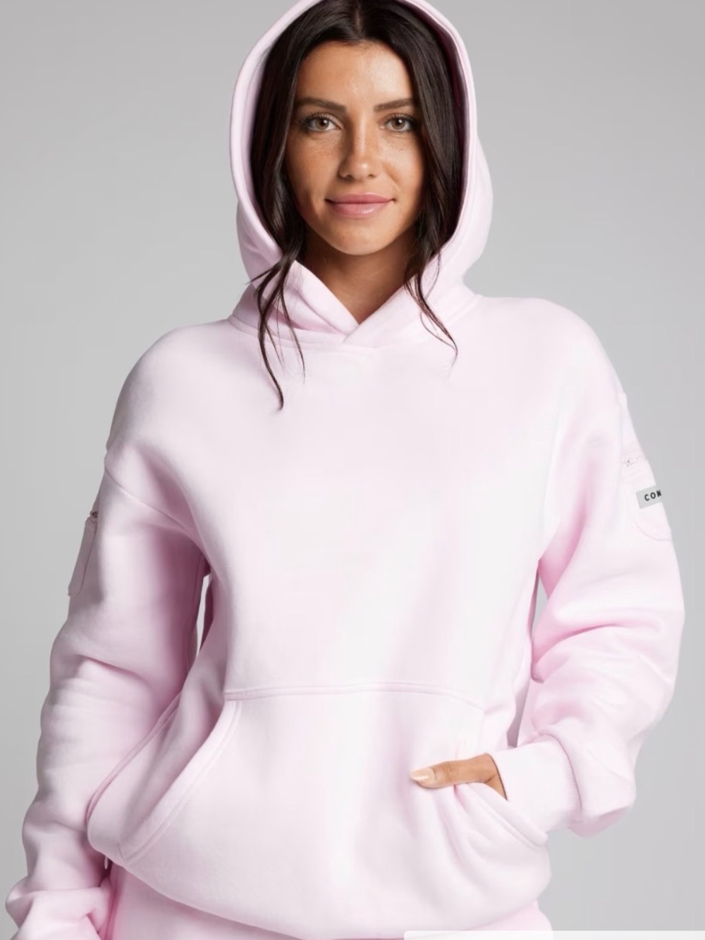 Cozy Core Hoodie in Light Pink